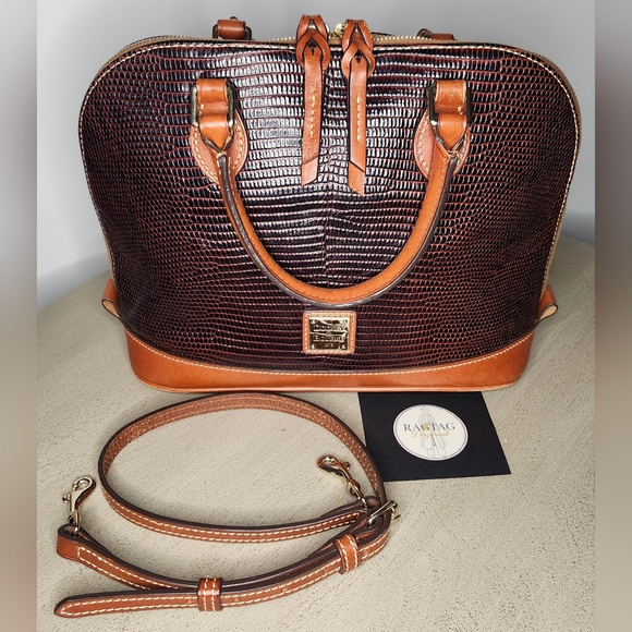Dooney & Bourke Handbags - Dooney & Bourke PYTHON Dome Zip